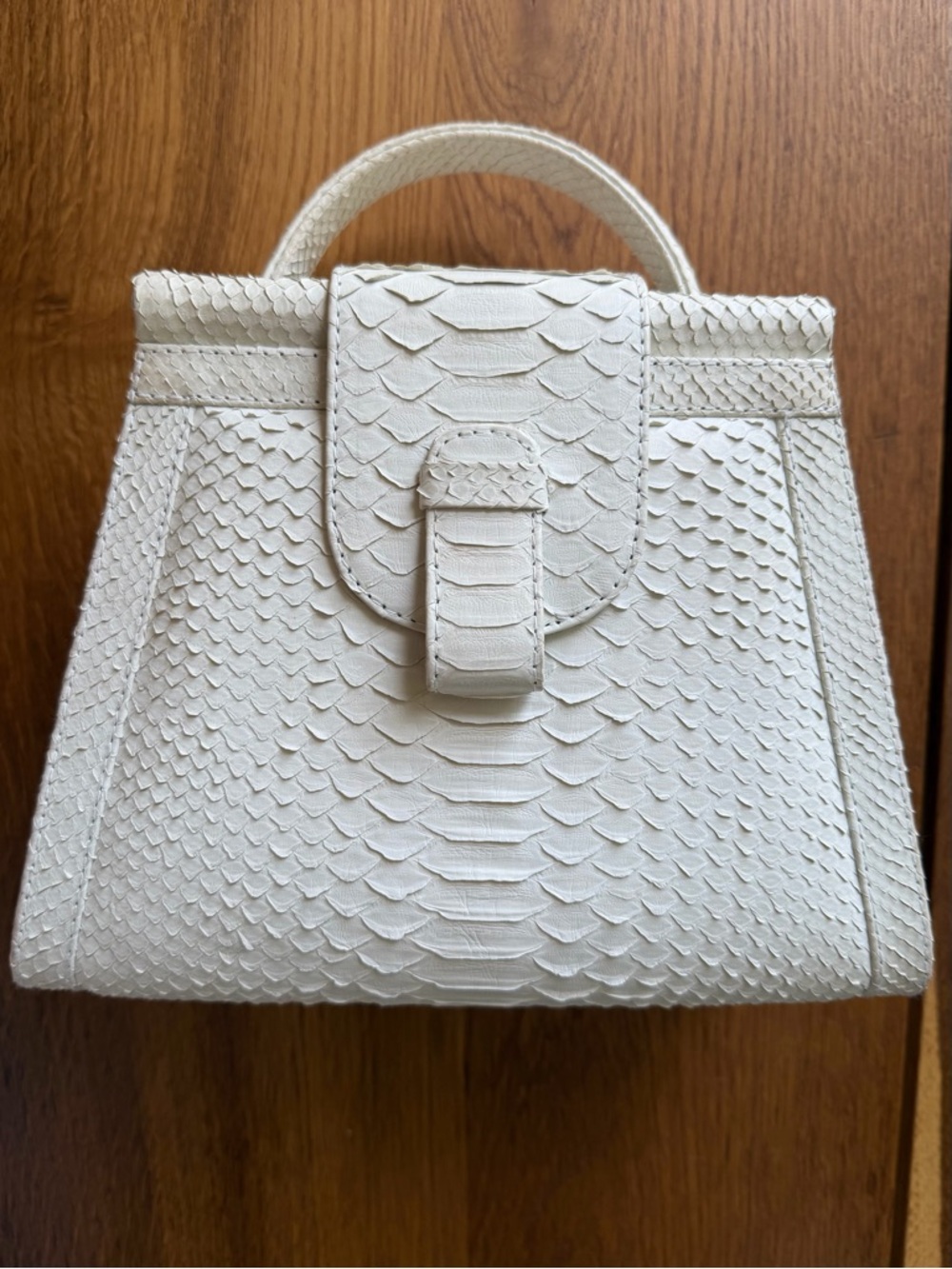 Ximena Kavalekas Python Top Handle Bag